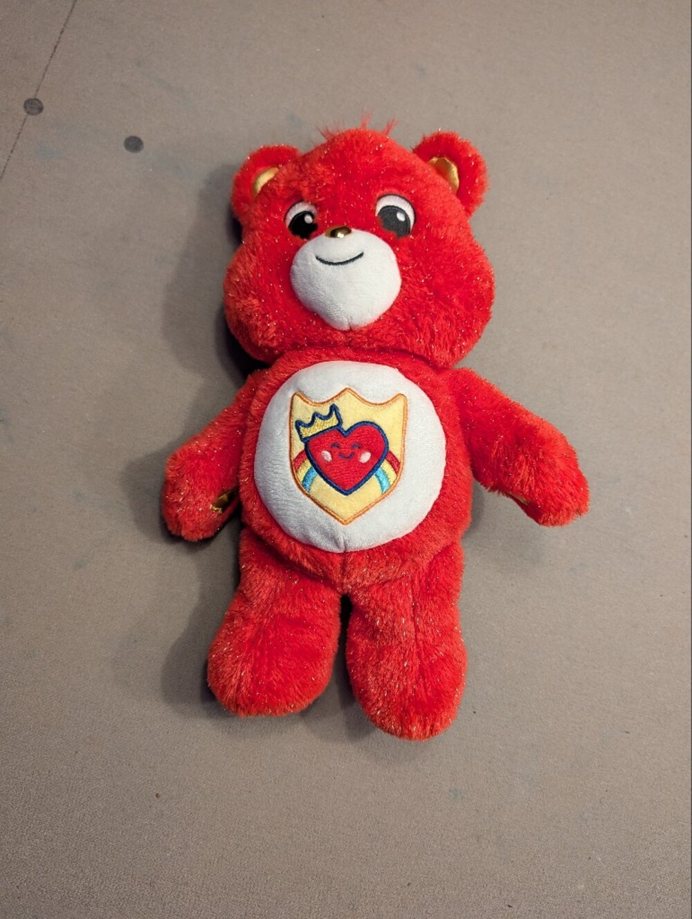 Care Bears Red Destiny Bear Plush Bear with Heart Crest